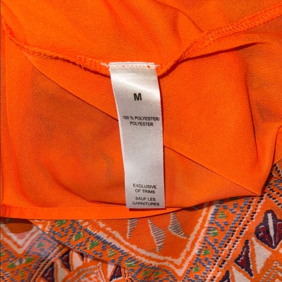 Ardene White and Orange Chevron Maxi Sundress Sleeveless - Picture 8 of 11